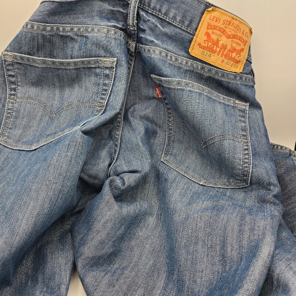 Levi's 514 Jeans / 32x32 / Dark Blue Denim - Picture 3 of 6